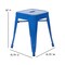 Flash Furniture 4  Inch Royal Blue Metal Stool, PK4 ET-BT3503-18-BL-GG - alternate 3